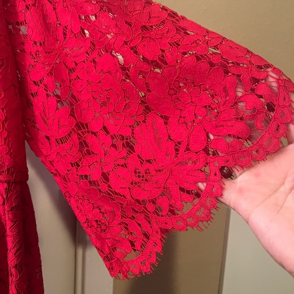 Lane Bryant Red Lace Dress - Picture 2 of 2